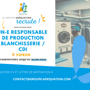 offre d'emploi responsable de production blanchisserie
